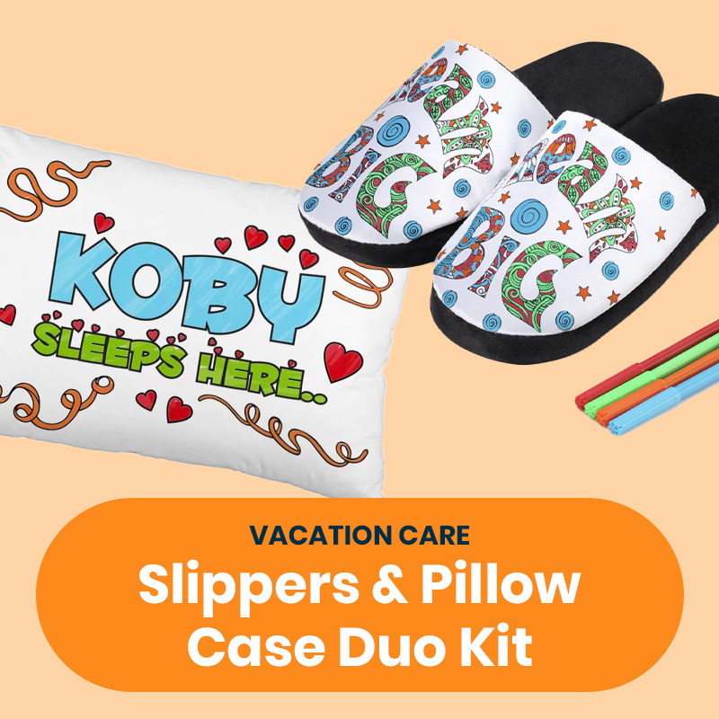 Vacation Care30 x Slippers & Pillow Case Kit Built By Kidz Parties™