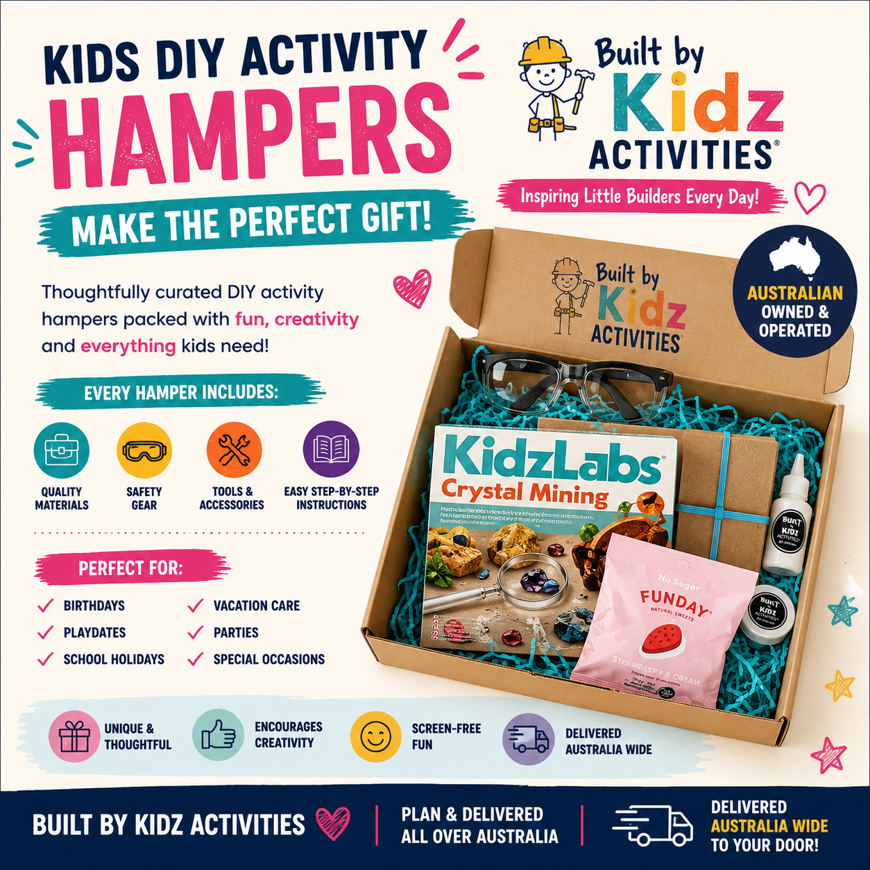 Built By Kidz Activities - Workshops | Build + Mining Hamper 438C99A0 E167 4851 A267 643A01BFF53C
