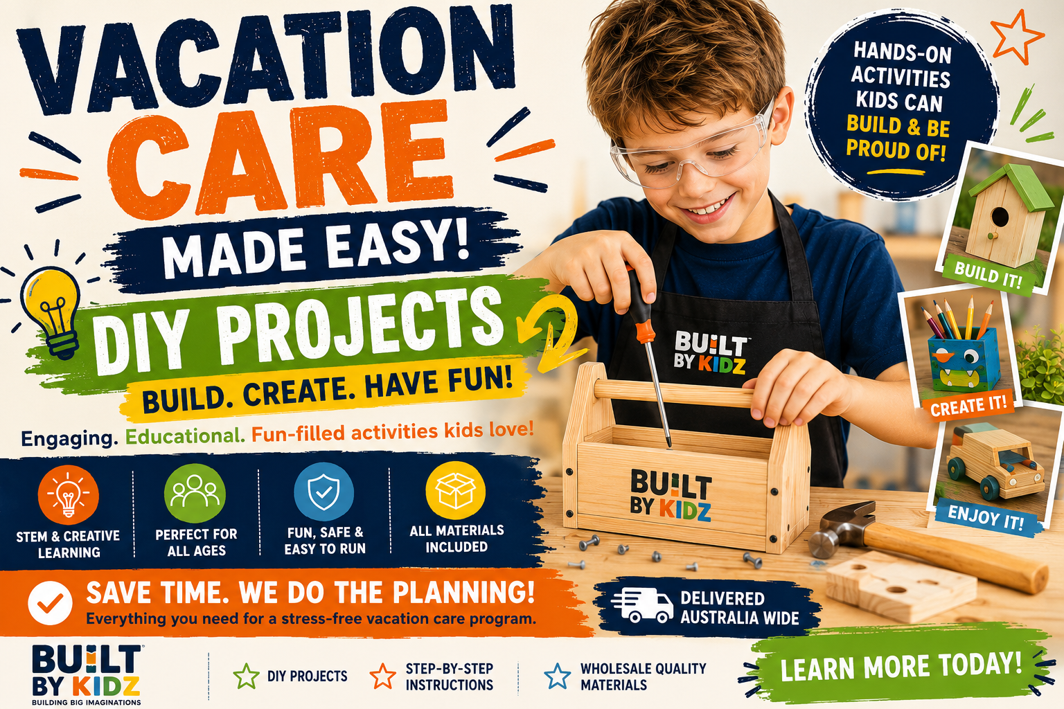 Built By Kidz Activities - Workshops | Vacation Care Activities for Kids