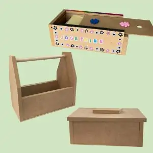 3 Boxes Tile green