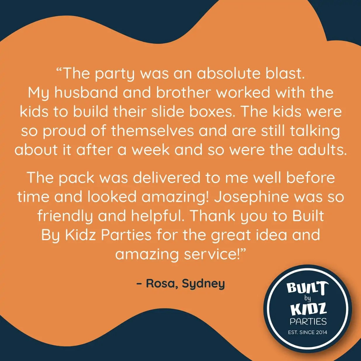 Built By Kidz Activities - Workshops | Woodwork Party Box feedback construction party2