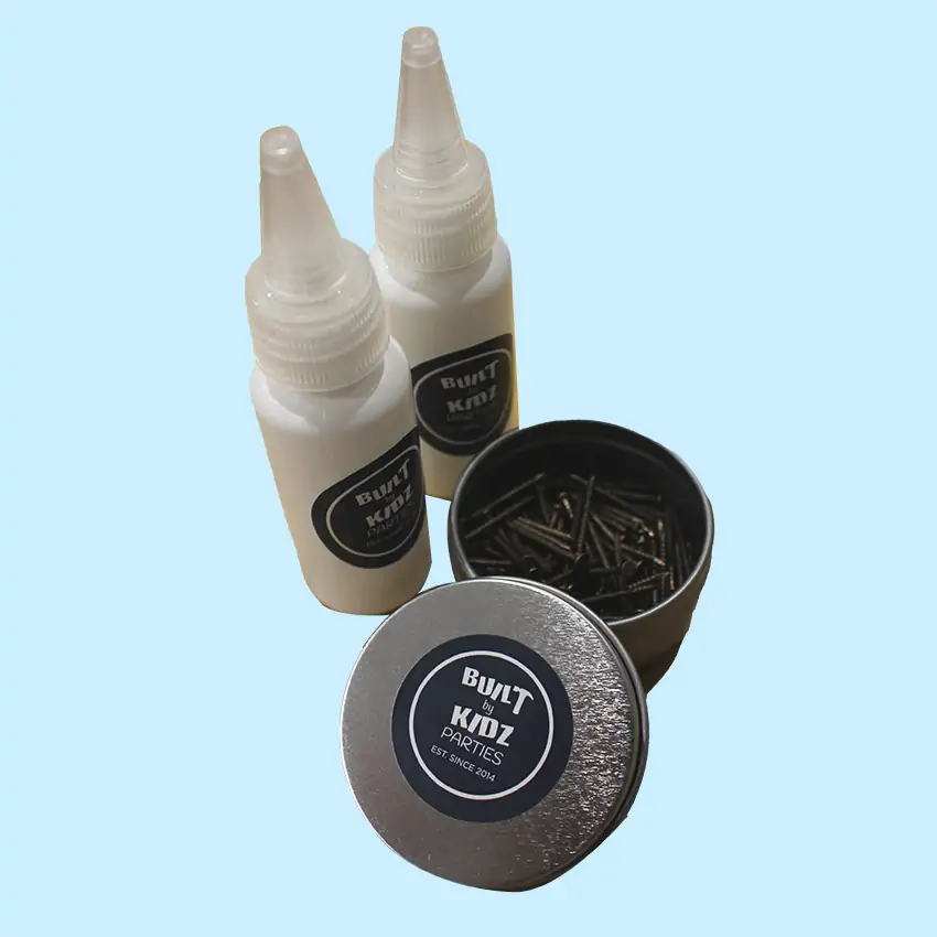 Glue and nails