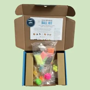 Built By Kidz Activities - Workshops | Build + Mining Hamper bounce ball hamper 1